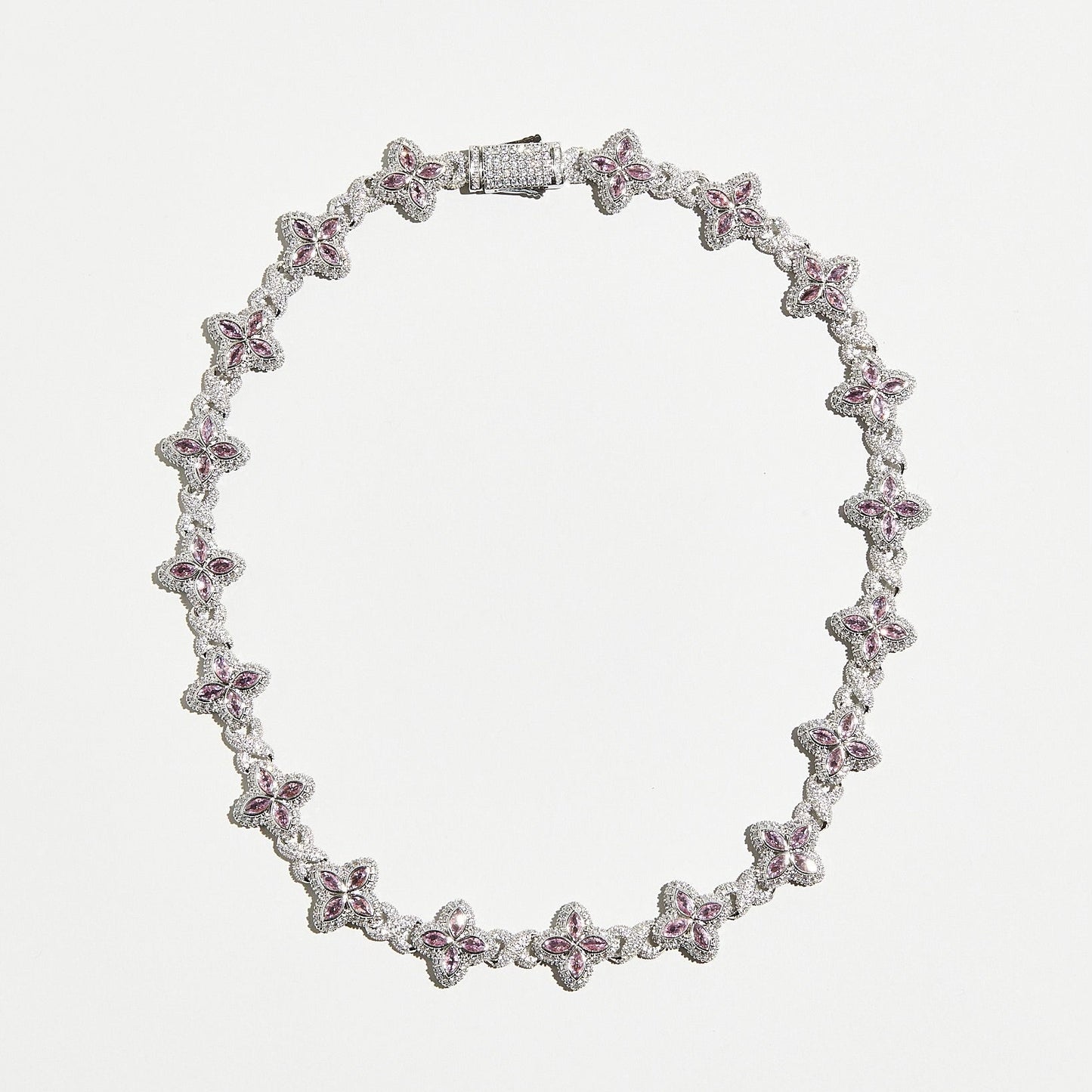 ICED OUT CLOVER CHAIN