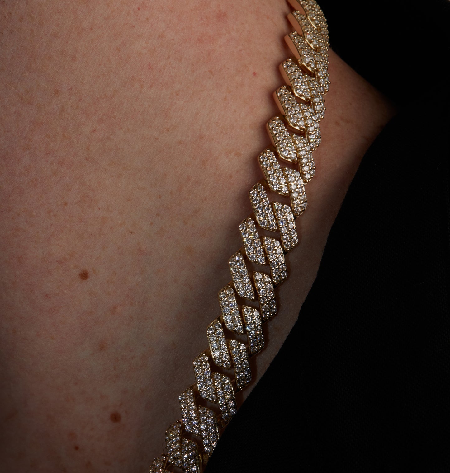 Iced Out Rhombus Miami Cuban Link Chain - 12mm