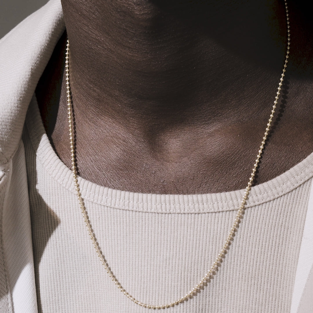 Moon Cut Ball Chain - 2mm