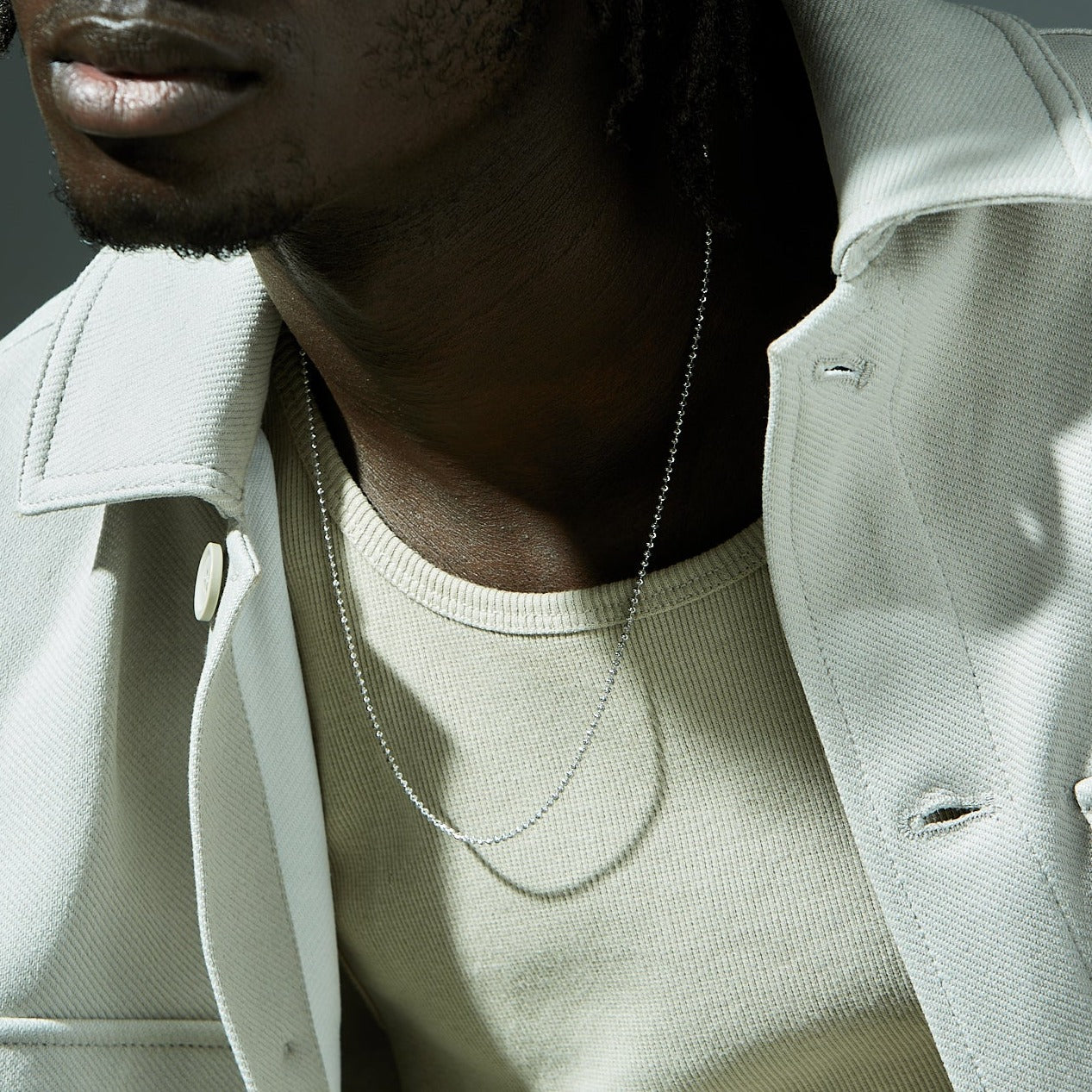 Sterling Silver Moon Cut Ball Chain - 2mm