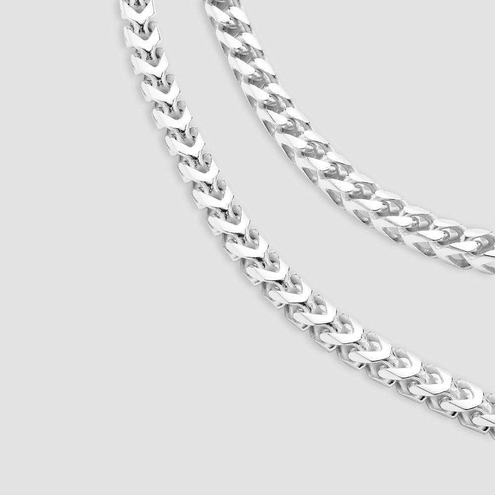 
                      
                        Sterling Silver Franco Bracelet - 4mm
                      
                    