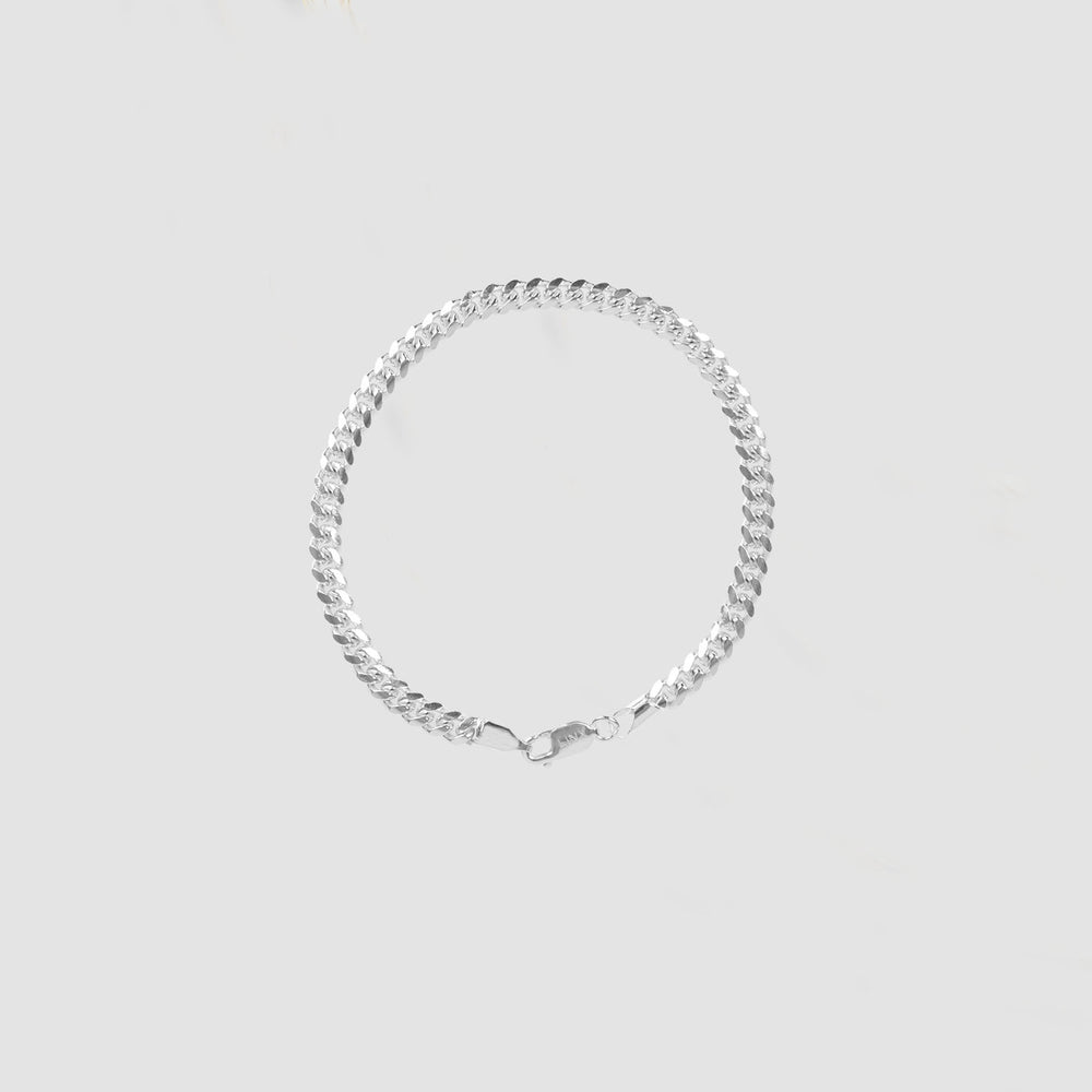 
                      
                        Sterling Silver Cuban Link Bracelet - 6mm
                      
                    