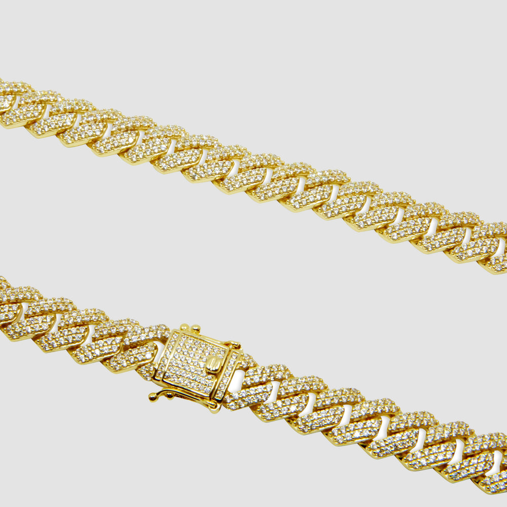 
                      
                        Iced Out Rhombus Miami Cuban Link Chain - 12mm
                      
                    