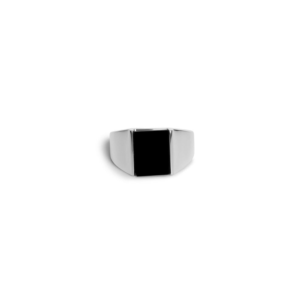 
                      
                        Sterling Silver Onyx Signet Ring
                      
                    