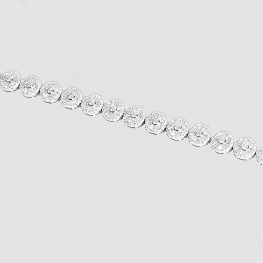 
                      
                        Sterling Silver Bezel Link Tennis Bracelet
                      
                    