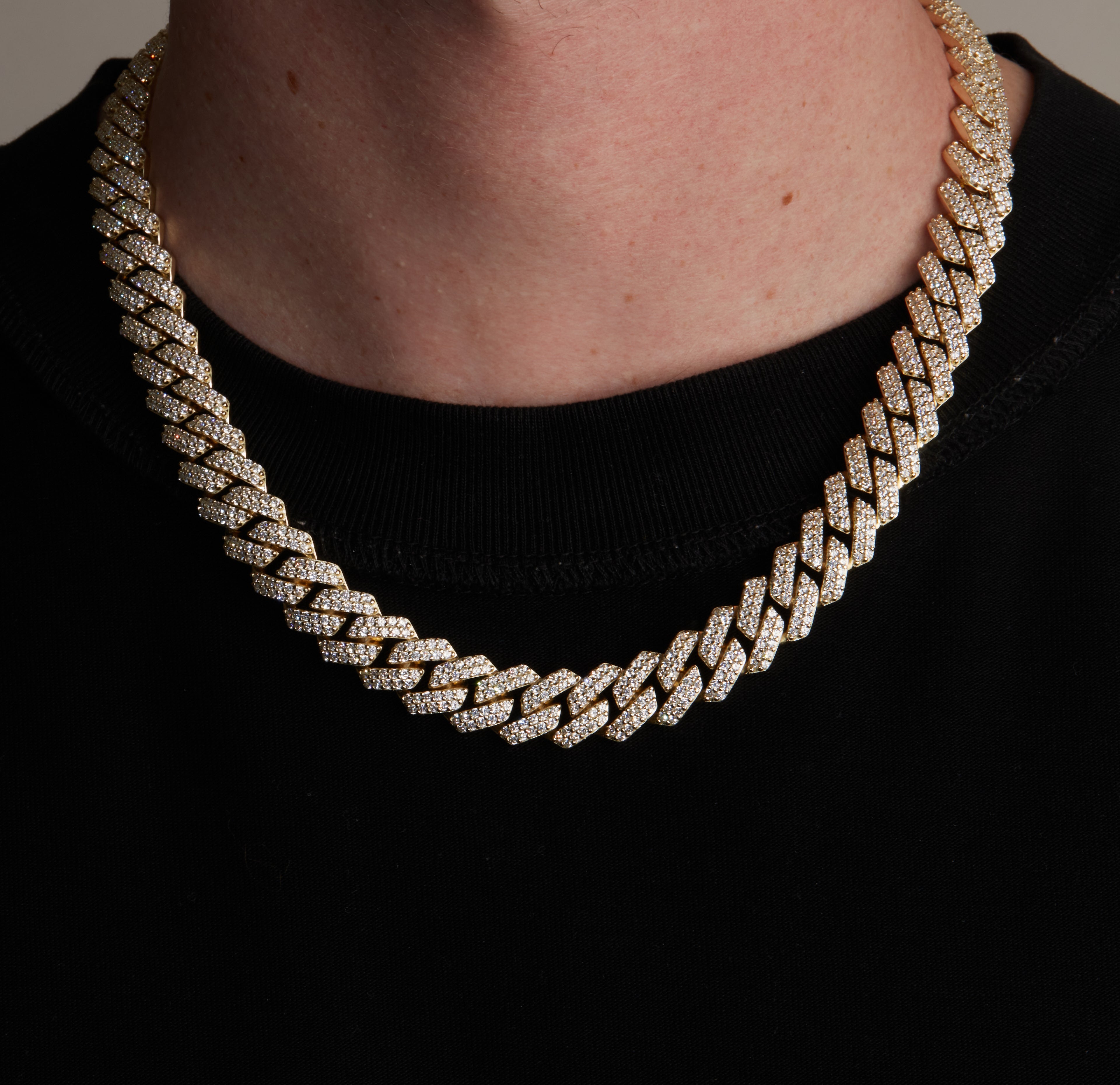 Iced Out Rhombus Miami Cuban Link Chain - 12mm