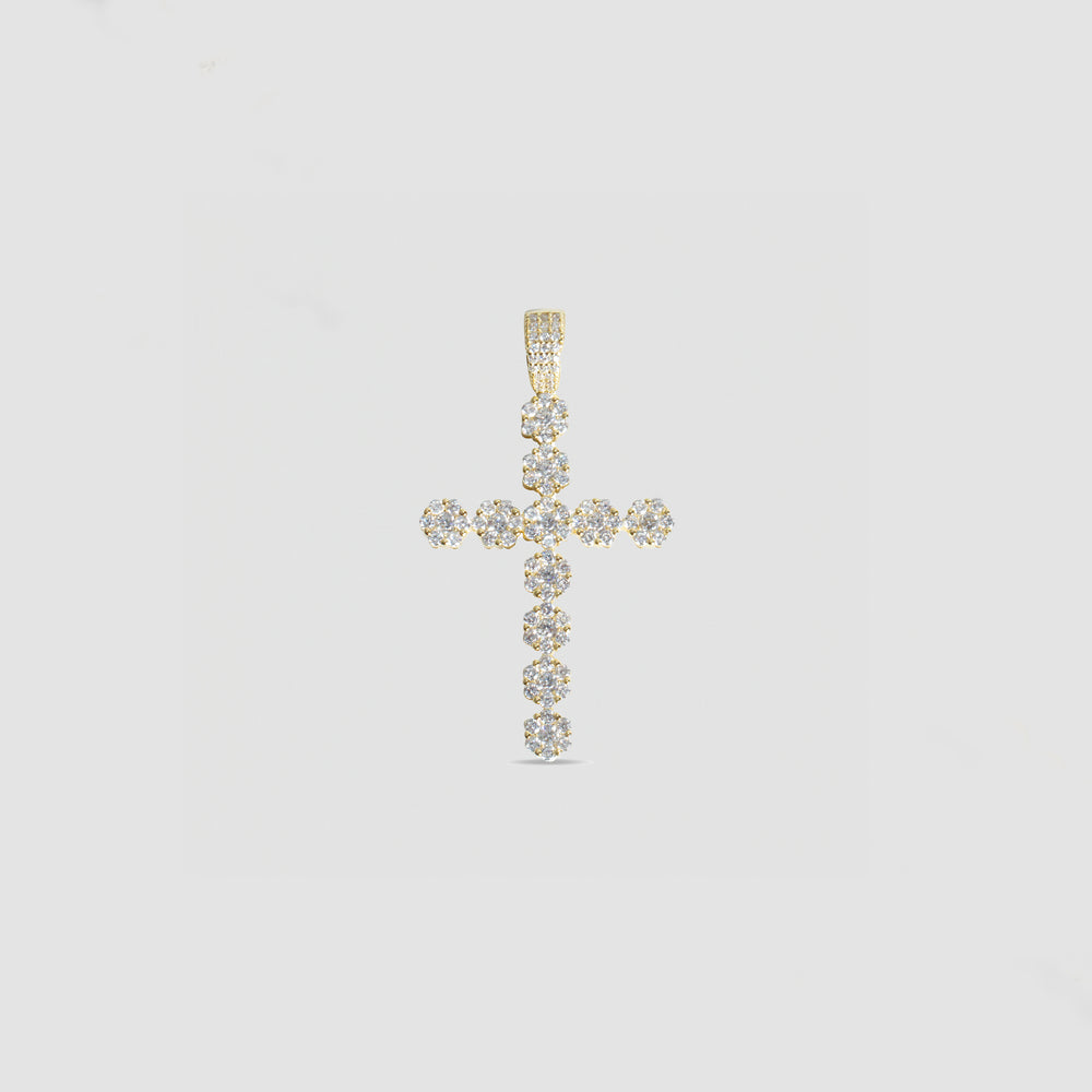 Iced Out Pave Cross Pendant