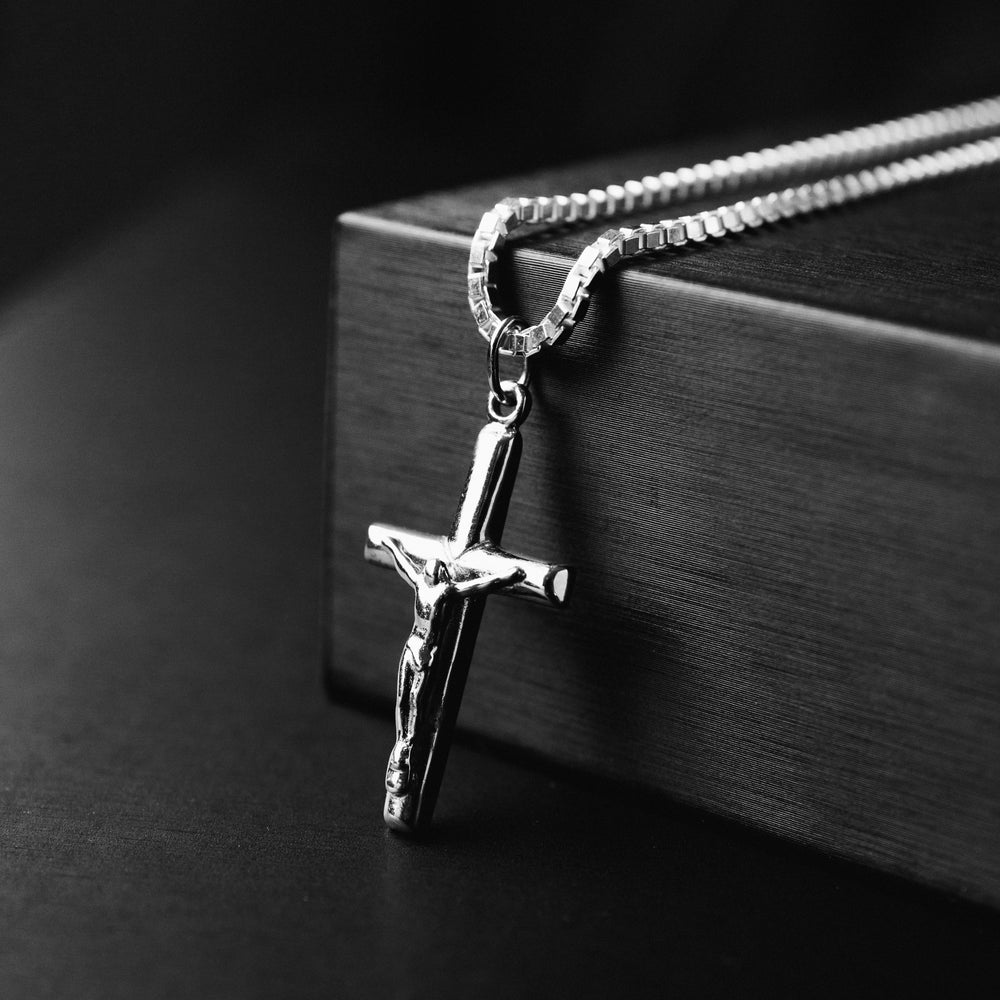 
                      
                        Sterling Silver Crucifix Necklace
                      
                    