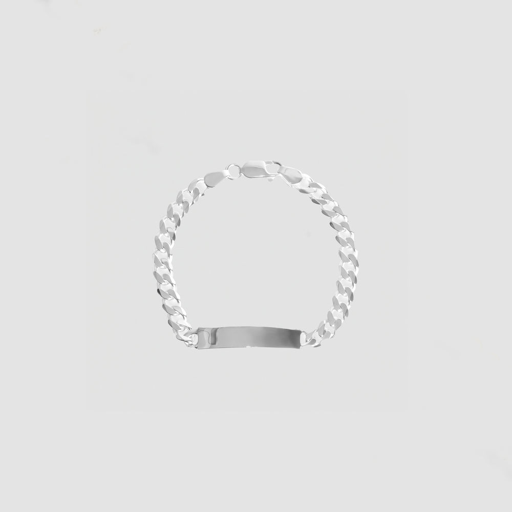 
                      
                        Sterling Silver Thick ID Bracelet
                      
                    