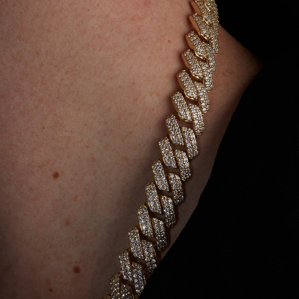 
                      
                        Iced Out Rhombus Miami Cuban Link Chain - 12mm
                      
                    