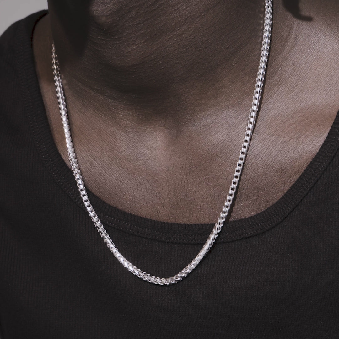 Sterling Silver Franco Chain - 4mm