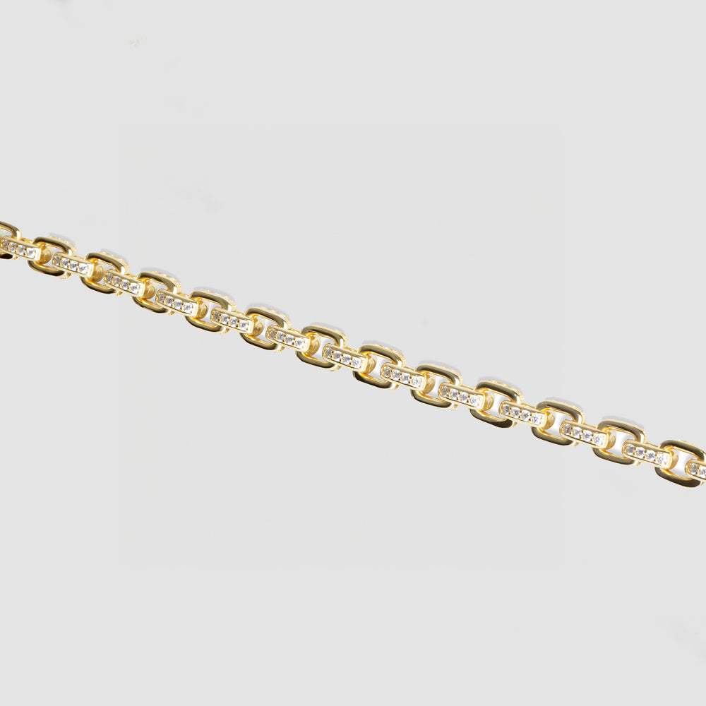 
                      
                        Iced Out Square Link Bracelet
                      
                    