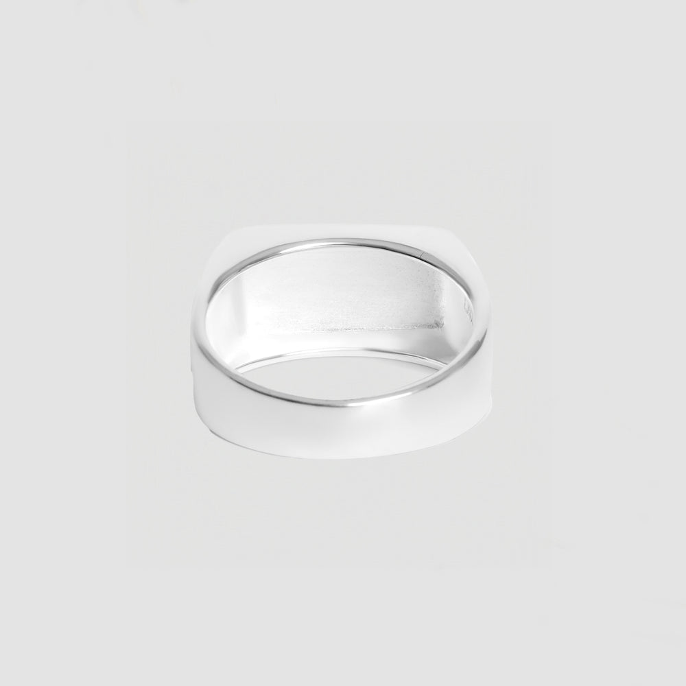 
                      
                        Sterling Silver Rectangular Signet Ring
                      
                    