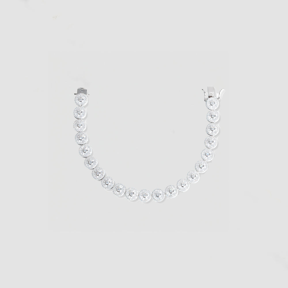 
                      
                        Sterling Silver Bezel Link Tennis Bracelet
                      
                    