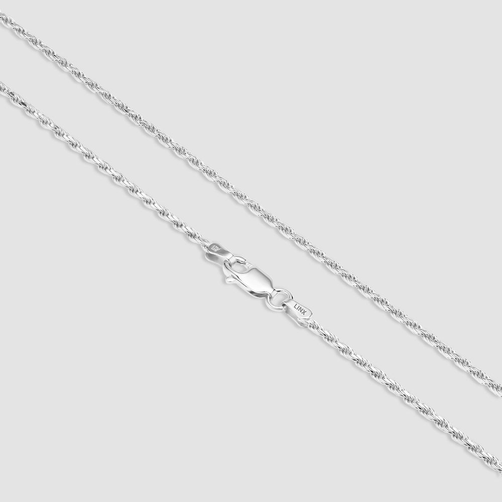 
                      
                        Sterling Silver Rope Chain - 2mm
                      
                    