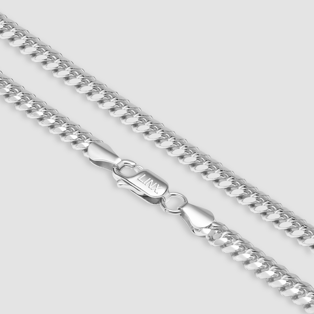 
                      
                        Sterling Silver Cuban Link Chain - 4mm
                      
                    